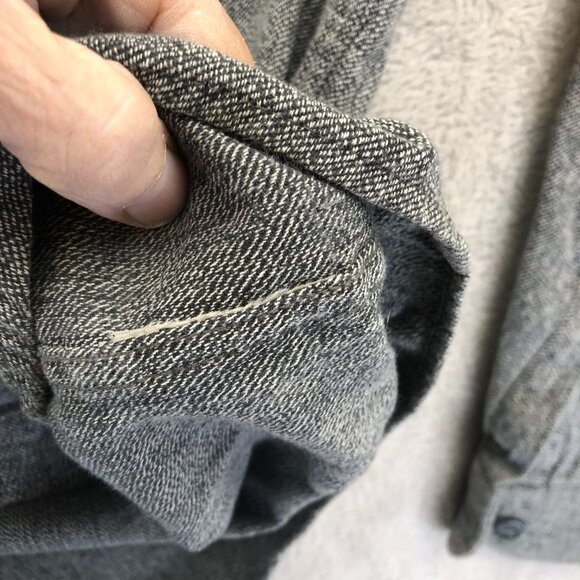 Classic Mens Shirt Size XL Gray Long Sleeve Button-Up Casual Classic Cotton - Picture 9 of 11